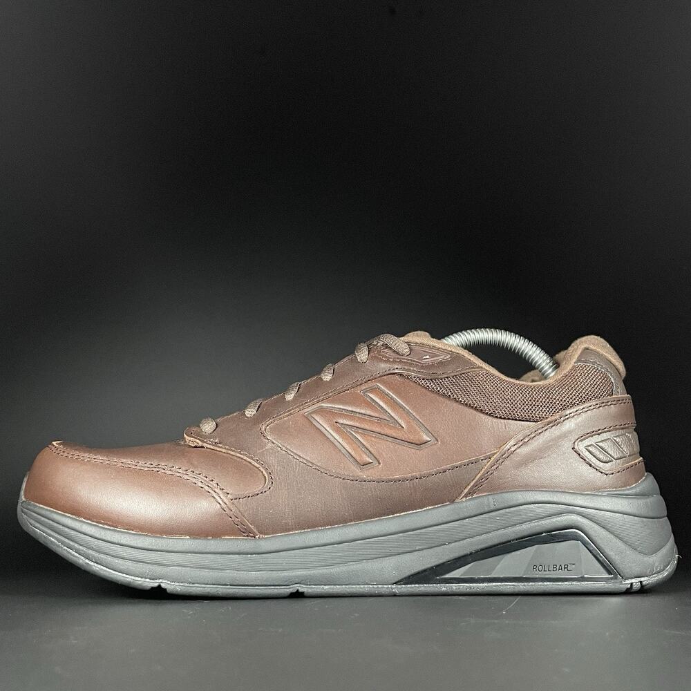 Mens 8.5 Womens 10 New Balance 928v3 Brown Leather Casual Sneakers Athletic Shoe